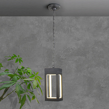 Elektrostandard 1528 TECHNO LED / Светильник садово-парковый серый a051858