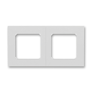ABB EPJ Levit серый / белый Рамка 2 поста 2CHH015020A6016