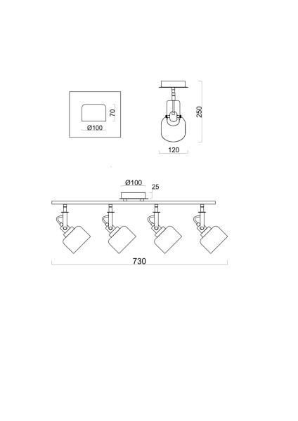 Купить Freya Спот Evette FR5042CW-04B