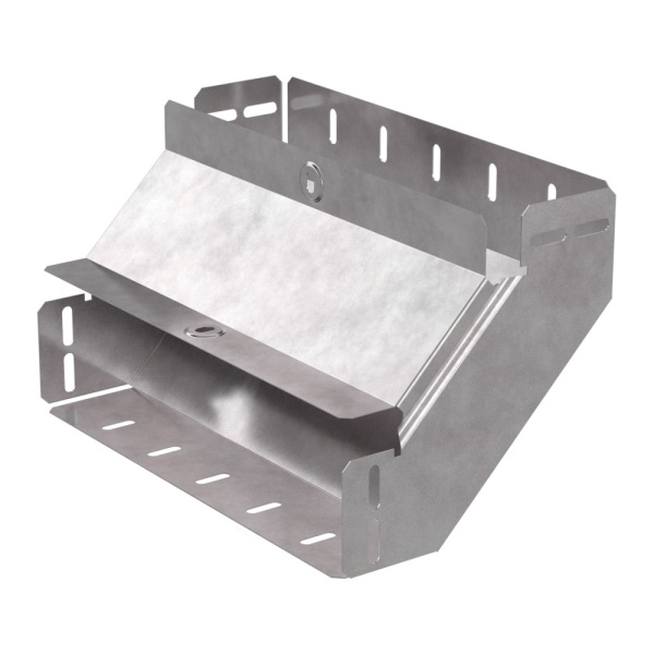 Промрукав Угол вертикальный внутренний 90 градусов с крышкой Стандарт 300х80 PR16.0447