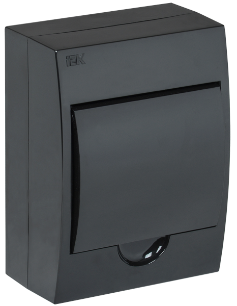 Купить IEK KREPTA 3 Корпус пластиковый ЩРН-П-6 IP41 черный откр.монтаж