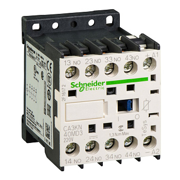 SE Auxiliary contactors Промежуточное реле 3НО+1НЗ, цепь управления 220В DC (CA3KN31MD3)