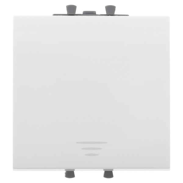 DKC Кнопка одноклавишная модульная, "Avanti", "Белое облако", 2 модуля