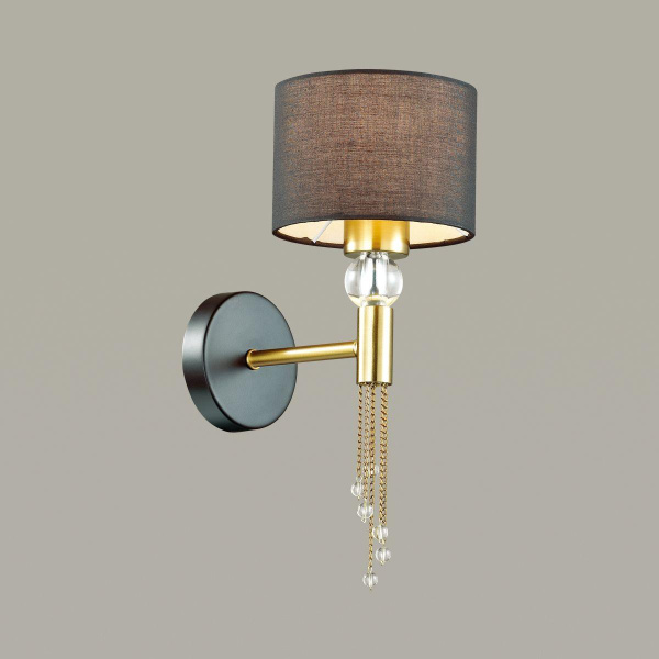 Купить Lumion 4516/1W Черный Бра NEOCLASSI LN21 116 античная латунь E27 60W 220V SANTIAGO