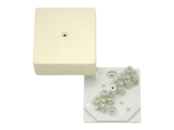 Hegel Коробка разветвительная д/откр установки с клеммником, слоновая кость, размер 60x60x30, IP20 КРК2701 02