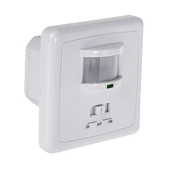 Датчик движения встраиваемый ДДВ 01, 160°,300-1200Вт,10-2000Лк, 9 м,10-420 сек Rexant 11-9208