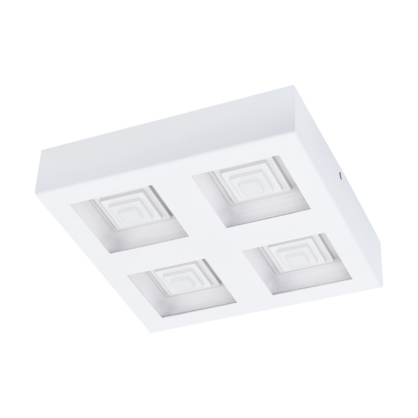 Eglo 96794 Светодиодный настенно-потолочный светильник FERREROS, 4X6,3W(LED), 270X270, H60, сталь/белый Eglo 96794 Светодиодный настенно-потолочный светильник FERREROS, 4X6,3W(LED), 270X270, H60, сталь/белый