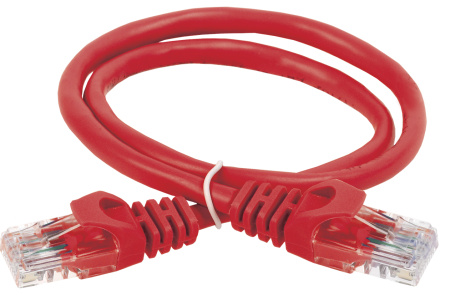 IEK ITK Коммутационный шнур (патч-корд), кат.5Е UTP, 3м, красный PC04-C5EU-3M