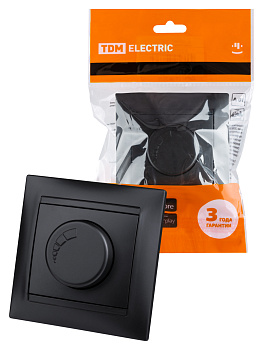 TDM Светорегулятор RL 300 Вт графит "Лама" SQ1815-0609