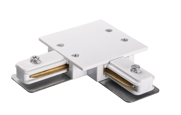 Jazzway PTR/R CL-WH Коннектор белый L-обр. (встраиваемый) .5031876