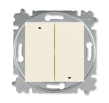 ABB EPJ Levit слоновая кость / белый Выключатель жалюзи 2-кл, без фиксации 2CHH598845A6017