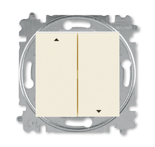 ABB EPJ Levit слоновая кость / белый Выключатель жалюзи 2-кл, с фиксацией 2CHH598945A6017