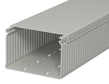 OBO Bettermann Кабель-канал перфорированный распределительный LK4 80x120x2000 мм (перфокороб) ПВХ, серый RAL7030 6178061