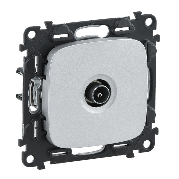 Legrand Valena ALLURE DIY Алюм Розетка TV "звезда" 0-2400 Мгц 753951