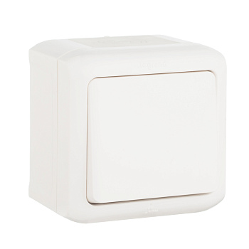 Legrand Quteo Белый Кнопка 1-клавишная IP44 6А 782305