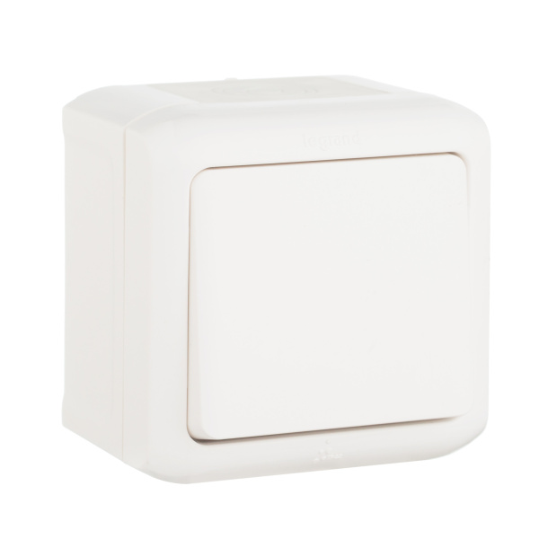 Legrand Quteo Белый Кнопка 1-клавишная IP44 6А 782305