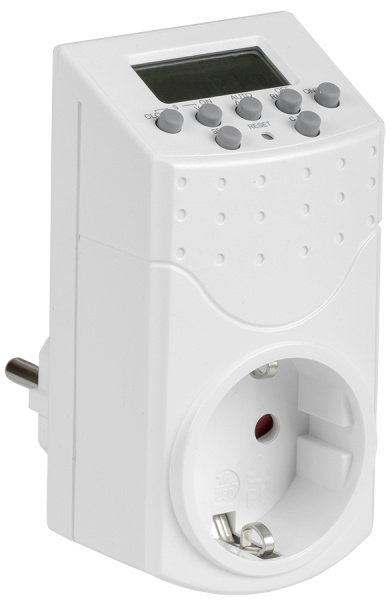 IEK РТЭ-1 Розетка-таймер электронный 1мин 7дн 140on/off 16А IP20