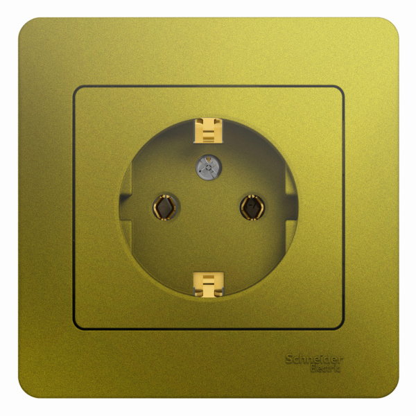 SE Glossa Фисташковый Розетка с/з (в сборе) GSL001042