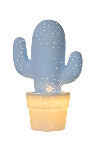 Купить Lucide CACTUS Голубой Настольная лампа 13513/01/68