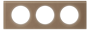Legrand Celiane2 Смальта мокка Рамка 3-ая (2+2+2 мод) 069463