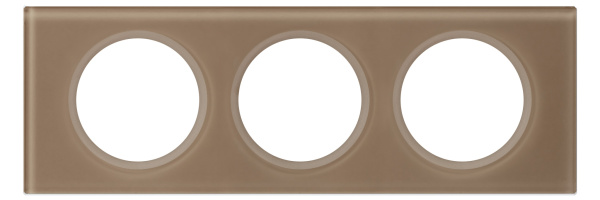 Legrand Celiane2 Смальта мокка Рамка 3-ая (2+2+2 мод) 069463