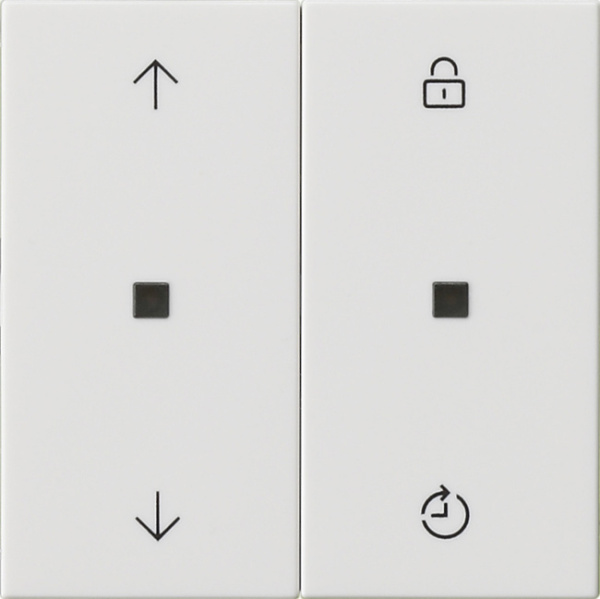 Gira Накладка управления жалюзи с функцией памяти System 3000 536303