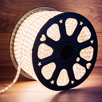 Rexant LED Лента 220В, 6.5x13мм, IP67, SMD 5730, 60 LED/м, Теплый белый, 100м 142-702