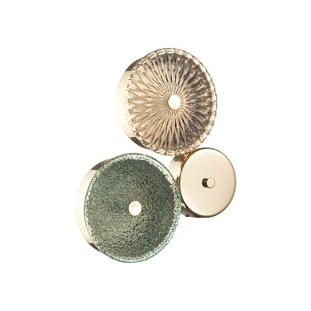 Odeon Light 5412/14WL L-VISION ODL_EX23 9 золотой/желтый/зеленый металл/стекло Бра LED 14W 4000K CARAMELLA