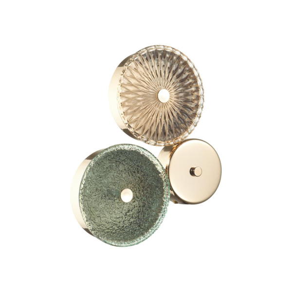 Odeon Light 5412/14WL L-VISION ODL_EX23 9 золотой/желтый/зеленый металл/стекло Бра LED 14W 4000K CARAMELLA