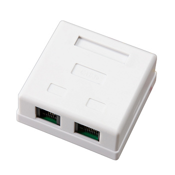 Комбинированная розетка 1-порт RJ-45 + 1 порт RJ-11, внешняя Rexant 03-0120