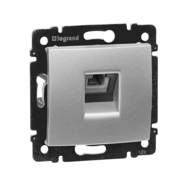 Legrand Valena Алюминий Розетка ТЛФ 1-ая 770138