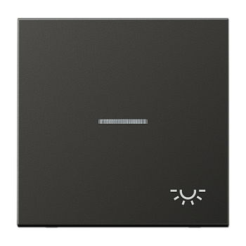 JUNG Клавиша для контрольного выключателя с подсветкой и символом "свет" антрацит AL2990KO5LAN