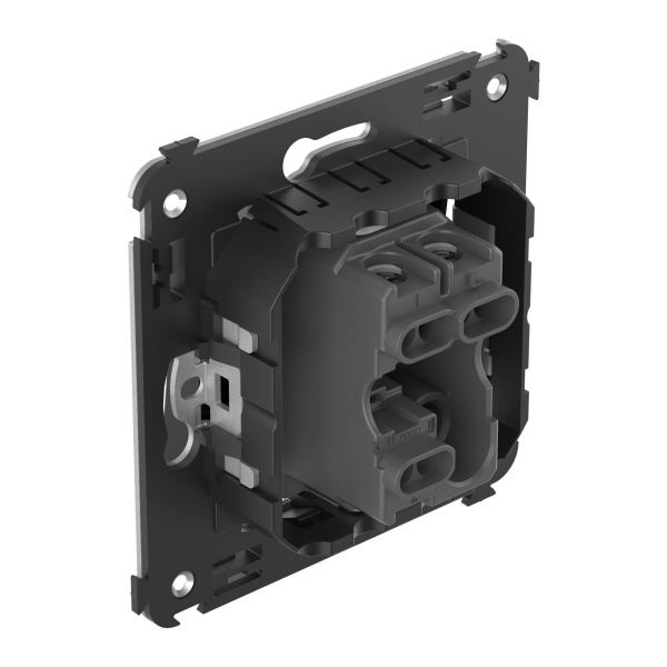 Купить DKC Переключатель одноклавишный в стену, "Avanti", "Черный квадрат"