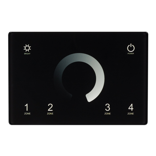 Купить Arlight Панель Sens SMART-P79-DIM Black (230V, 4 зоны, 2.4G) (IP20 Пластик, 5 лет) 028399