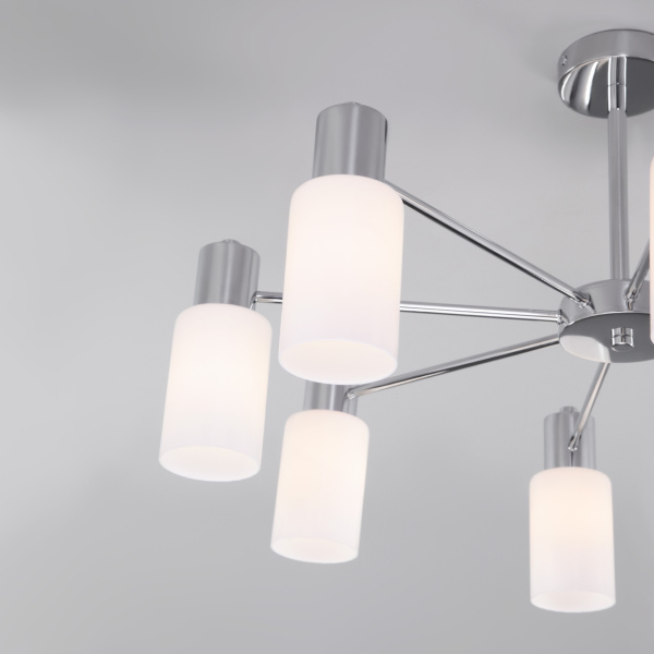 Купить Eurosvet Потолочная люстра со стеклянными плафонами 70160/8 хром a057110