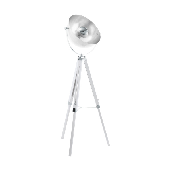 Eglo 49877 Торшер COVALEDA, 1х60W (E27), 550, H1640, дерево, сталь, белый, хром, серебро Eglo 49877 Торшер COVALEDA, 1х60W (E27), 550, H1640, дерево, сталь, белый, хром, серебро
