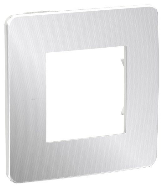 Купить SE Unica Studio Хром/Белая Рамка 1-ная NU280255