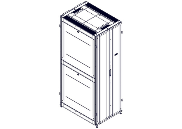 Systeme Electric Шкаф, серия Uniprom, 48U-750/1070, боковые панели 4шт, черный