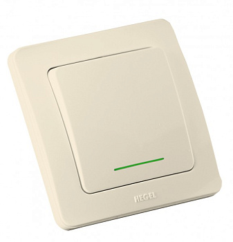 Hegel Мастер внутр Слоновая кость ВС10-362-01 Переключатель 1-клавишный, с индикацией