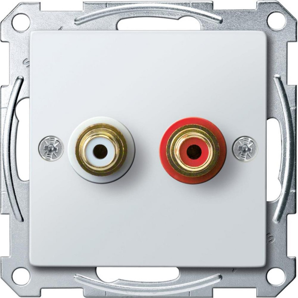 SE Merten SM Бел глянец Механизм аудиорозетки MTN4350-0319