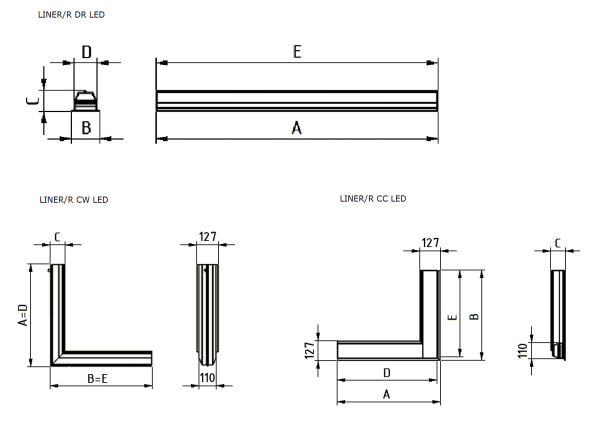 Купить СТ LINER/R DR LED 1200 SL 4000K DALI
