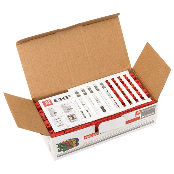 Купить EKF PROxima Колодка клеммная JXB-2.5/35 красная