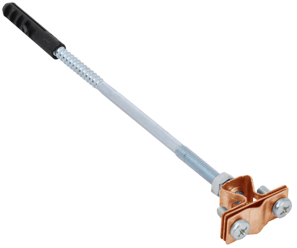 IEK Держатель проводника круглого 8-10мм бетонный фасад медь