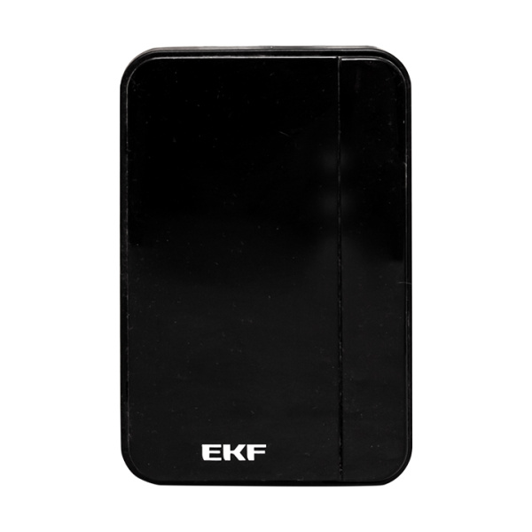 Купить Звонок беспр. в розетку Classic (230В, черный, 51 мелод. с индик. 4 ур.) EKF