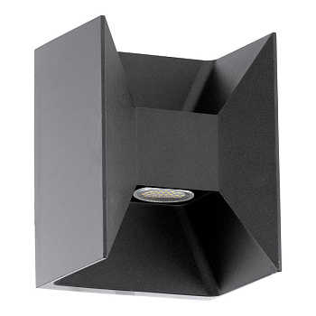 Eglo 93319 Уличный светодиодный светильник настенный MORINO, 2x2,5W (LED), нерж. сталь, алюминий, антраци Eglo 93319 Уличный светодиодный светильник настенный MORINO, 2x2,5W (LED), нерж. сталь, алюминий, антраци