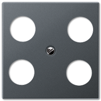 JUNG Накладка для SAT-TV-розетки Hirschmann, матовый антрацит A561-4SAT1ANM