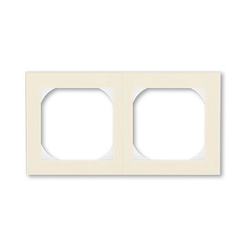 ABB EPJ Levit слоновая кость / белый Рамка 2 пост, 55х55 (для механизмов BJE) 2CHH015520A4017