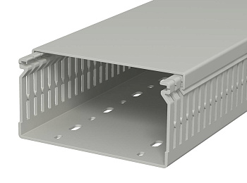 OBO Bettermann Кабель-канал перфорированный распределительный LK4 N 60x120x2000 мм (перфокороб) ПВХ, серый RAL7030 6178213