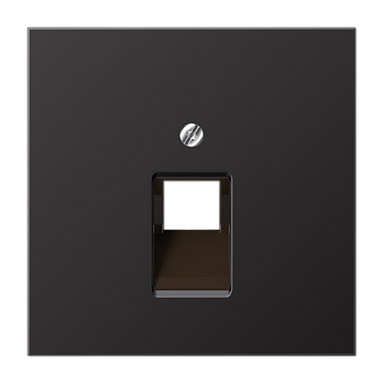 JUNG LS 990 Dark Накладка 1-ой наклонной ТЛФ/комп розетки AL2969-1UAD