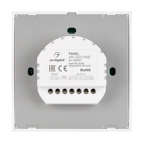 Купить Arlight Панель ARL-2022-RGB (12-24V, 3x4A, Sens) (IP20 Пластик, 3 года) 029931
